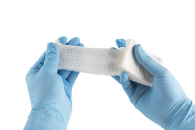 
            Compressed gauze
    