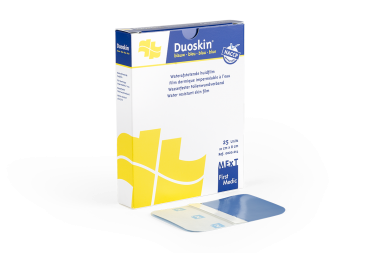 
            Duoskin bleu, film dermique imperméable à l'eau (10x8cm)
    