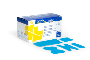 
            Elwo bleu Mix, sparadraps élastiques et métalliques détectables
    